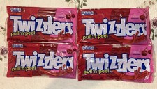 TWIZZLERS Pull 'n' Peel Cherry Gummy Candy paquete de 4 14 oz (396 g)
