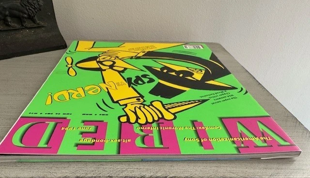 Vintage Wired Magazine June 1994 Spy vs Nerd Issue Tech History EFF NSA Comic Ar - Image 4 of 4