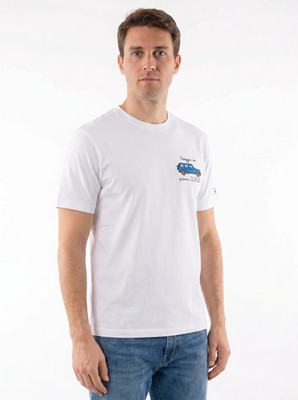 Saint Barth Men's White Short-sleeve T-shirt Size M