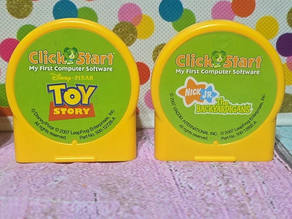 Click Start My First Computer Game Cartridge Lot Of 8 Leapfrog Disney Thomas - Image 3 of 4