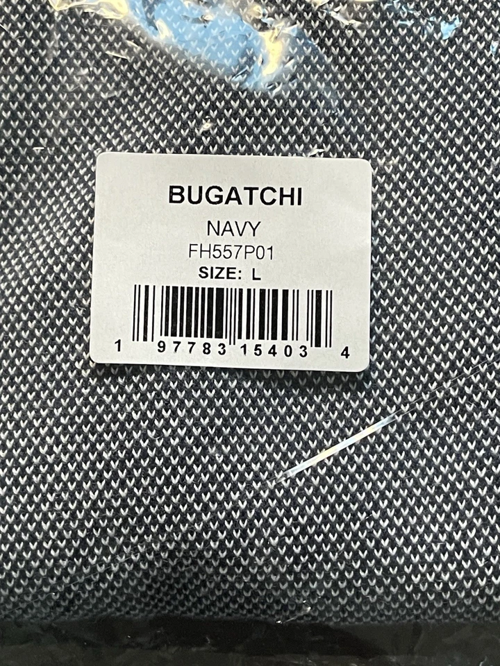 Nuevo con etiquetas Camisa Polo Bugatchi Para Hombre Texturizada Tejido Suave Azul Marino Talla L $250 Estilo Elevado Foto 4 de 4