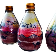Sand Art Bottle Desert Sunset