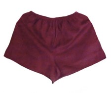 2 Herren Turnhose Sporthose Shorts DDR Weinrot/Grün Baumwolle Gummizug Gr.6-NEU