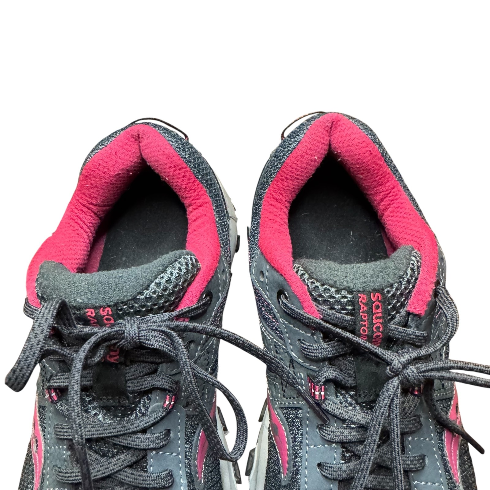 Saucony Raptor TR Shoes Womens Size 8.5 Gray Pink Trail Running Grip S15427-5 thumbnail 3