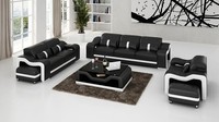 Moderne Sofagarnitur 3+2 Sitzer Sofa Couch Polster Garnitur Couchen Leder Neu