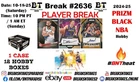 LEBRON JAMES 2024-25 Panini Prizm Black Basketball Hobby CASE Break #2636