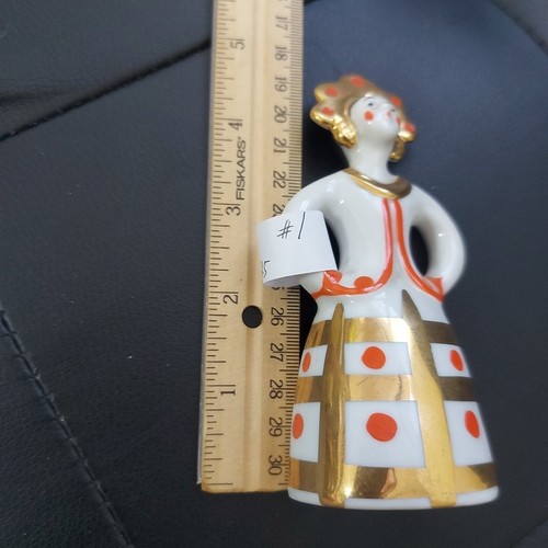 Vintage Sowjetische Porzellan Dulevo Figur Mädchen in Kokoshnik.#1 - Bild 9 von 9
