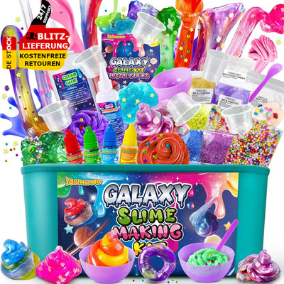 Galaxy DIY Schleim Kit Slime Making Kit 10-12 Schaum & Butter Schaumstoffkugeln