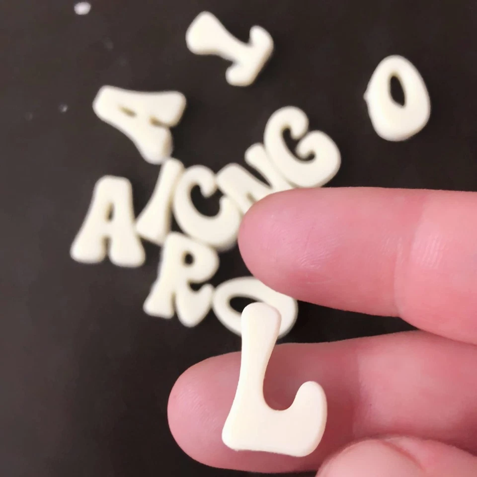 Moldes y números de silicona para letras pequeñas de 5 piezas，0-9 números, superior Foto 4 de 4