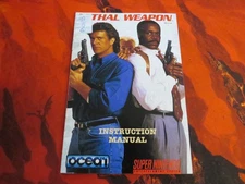Lethal Weapon SNES Manual Super Nintendo No Game Instruction Booklet Ocean