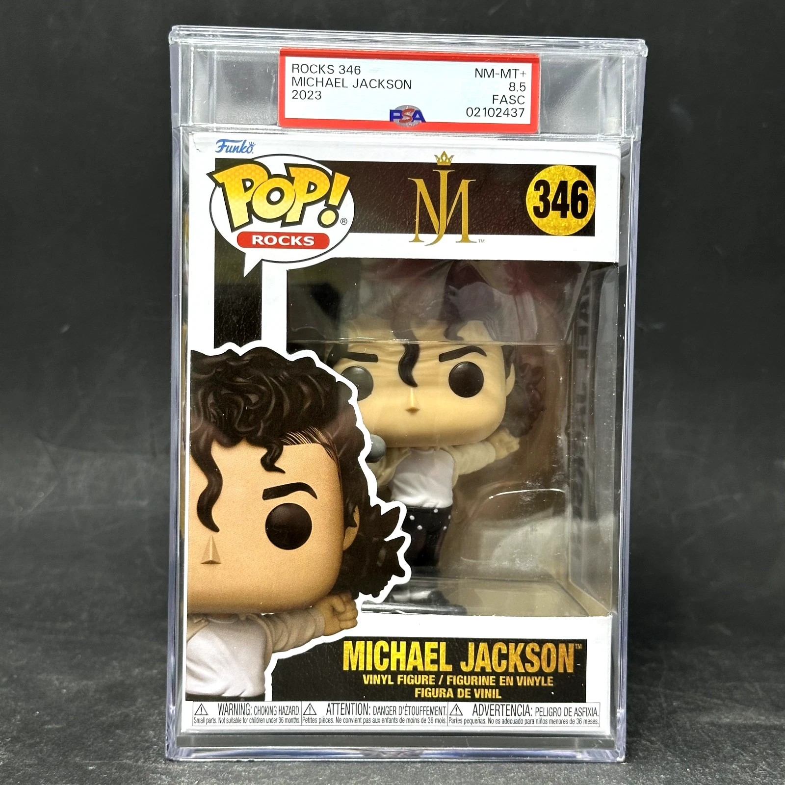 Michael Jackson PSA Graded 8.5 NM-MT Pop Rocks Funko Pop 346