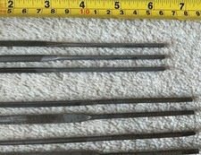 Total 9 Vintage Neddle Files 6 Spearfile + 3 Marked Made in England, 1975