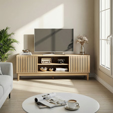 55-inch TV Stand, Mid-century Modern Style TV Stand Suitable for 55/65-inch TVs