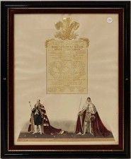 CORONATION OF KING GEORGE IV IN THE ABBEY OF ST. PETER WESTMINSTER - PLATE 8/9