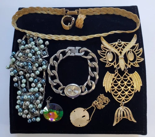Vintage Mixed Costume Jewelry Lot 8pc 1940-60's