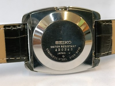 VINTAGE SEIKO DX AUTOMATIC 17 JEWELS 6106-5419 JAPAN MEN'S WORKING
