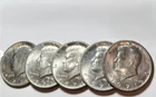 1971-P Kennedy Half Dollar Lot • First Clad Year • 5 Coins • AU-BU
