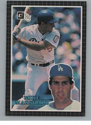 1985 Donruss Action All-Stars 3.5''x5'' #22 Mike Marshall Los Angeles Dodgers