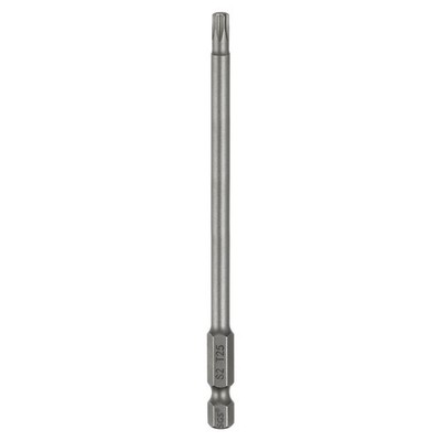 T25 Torx Head Screwdriver Bit 1/4'' Hex Shank 4.3'' Long Magnetic No Hole Tip