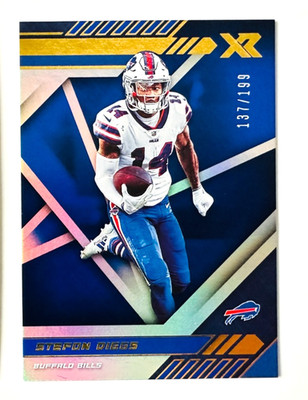 2020 Panini XR Stefon Diggs BLUE Parallel Card SP #/199 Bills Star!