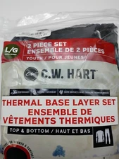 CW Hart Thermal Base Layer Set Top and Bottom Youth L Wicking Performance Camp