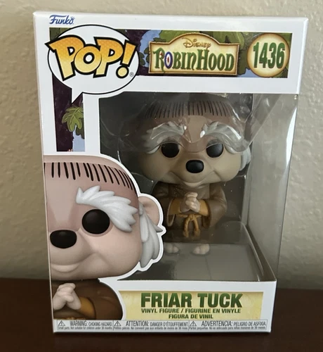 Funko Pop Disney Robin Hood Friar Tuck #1436 Common Ships In Pop Protector