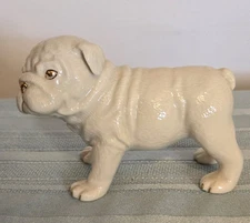 Lenox Classic Puppies Porcelain Bulldog Ivory with 24K Gold Accents Dog