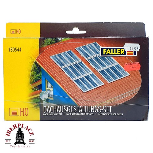 ♻️✨ Faller 180544 Set de equipamiento para tejados paneles solares Escala H0 1:8 | Condition: Usado