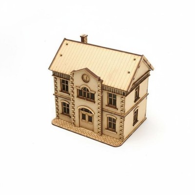 Holzhaus Bausatz Eigenbau Montage Gebäude zum Öffnen Dach für Diorama