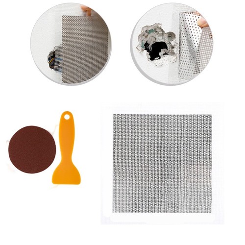 Reparación de pared sin costuras con parches metálicos para agujeros de techo y yeso - Imagen 4 de 12