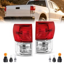For Toyota Tundra Pickup 07-13 Tail Lights Lamps w/Bulb Driver & Passenger 10-13