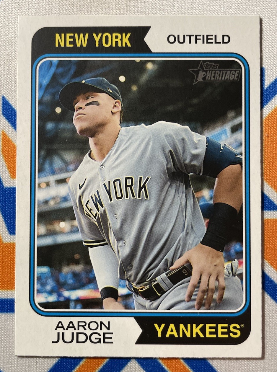 2023 Topps Heritage Image Variation Aaron Judge #152 New York Yankees