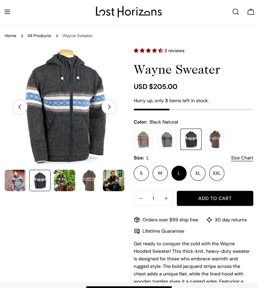 Свитер Lost Horizons Wayne никогда не носился - Изображение 2 из 4