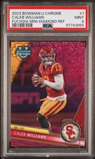 2023 BOWMAN UNIVERSITY CHROME #1 CALEB WILLIAMS 62/150 PSA 9