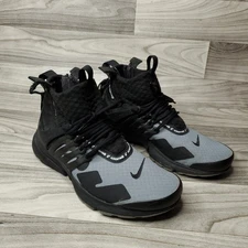 Nike Acronym x Air Presto Mid Cool Grey Mens Sneakers (Size 8, Black)