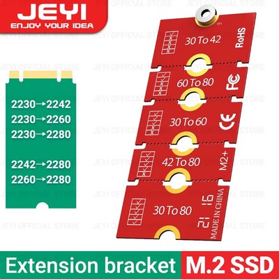 M.2 NVMe NGFF SSD Verlängerungsadapter Halterung 2230 2242 2260 2280 Karte