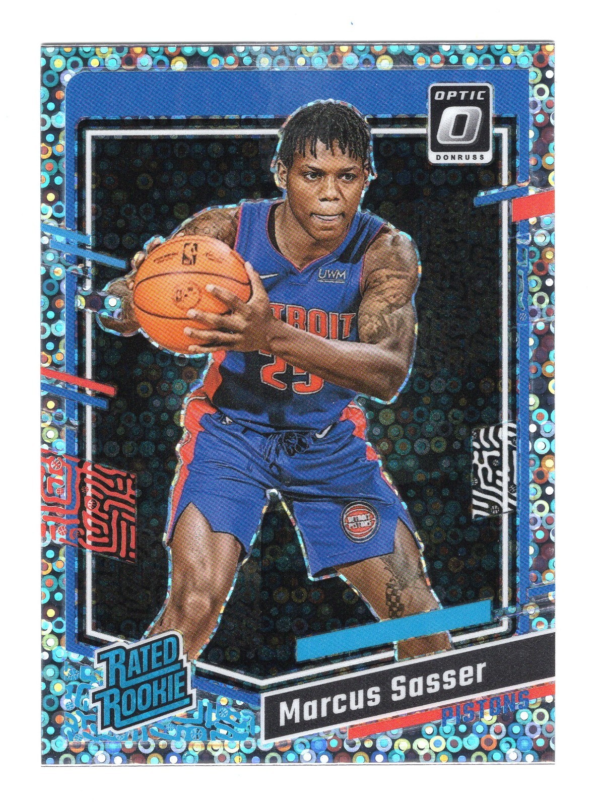 2023 Donruss Optic Marcus Sasser #242 Fast Break Holo