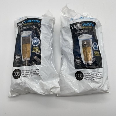 NEW 2 Pack Zero Water 5 Stage Advanced Filtration Replacement Water Filter