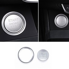 Keyless Engine Start Stop Push Button Switch Ring Cover For Audi A4 A6 Q5 Sliver Keyless Engine Start Stop Push Button Switch Ring Cover For Audi A4 A6 Q5 Sliver