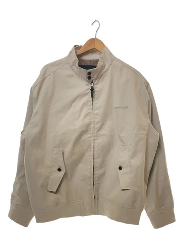 Giacca Coach Altro Harrington L Cotone Beige Tinta Unita CS015 Usata