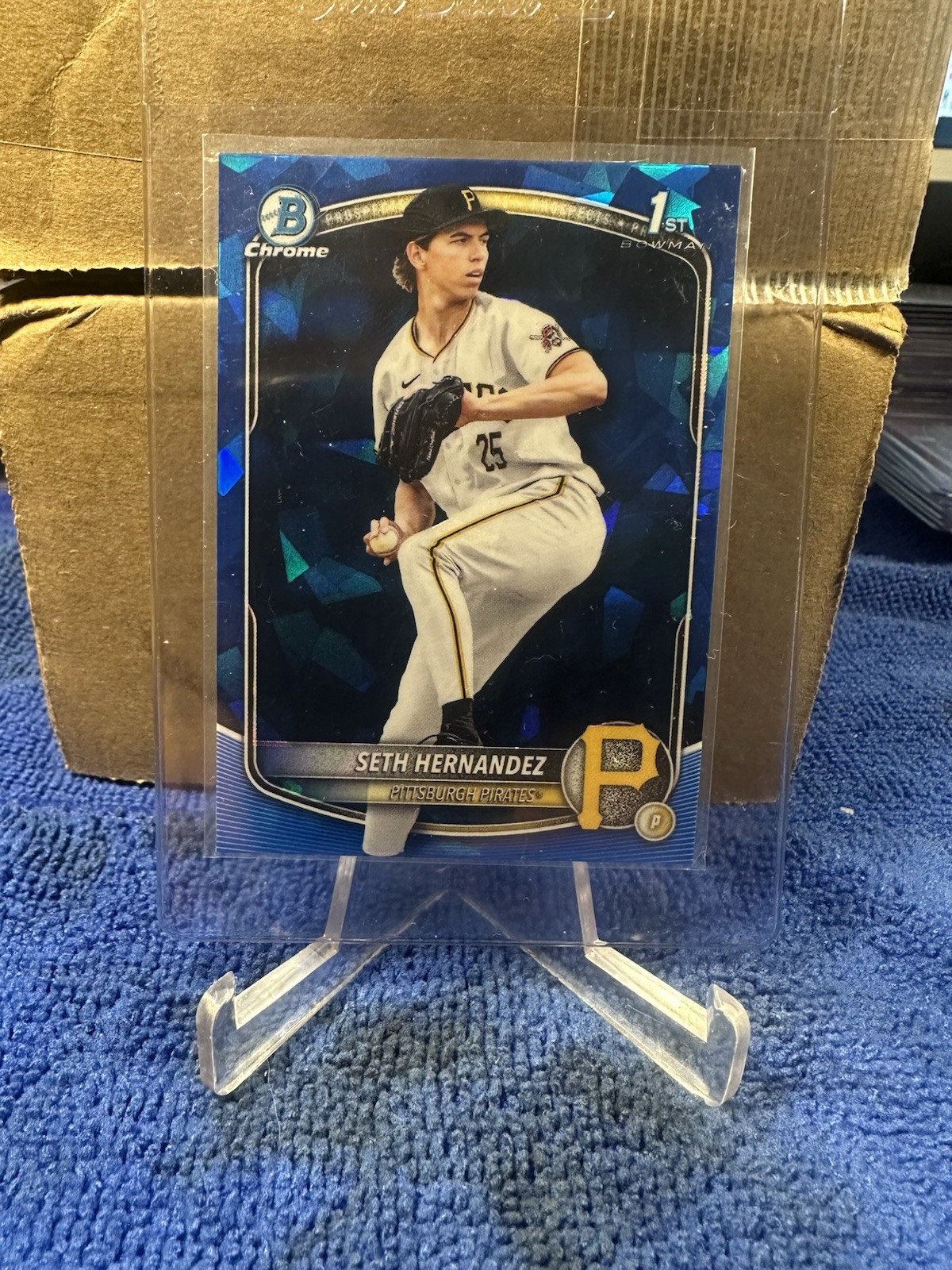 SETH HERNANDEZ 2025 Bowman Draft Chrome 1st Sapphire BDC-25