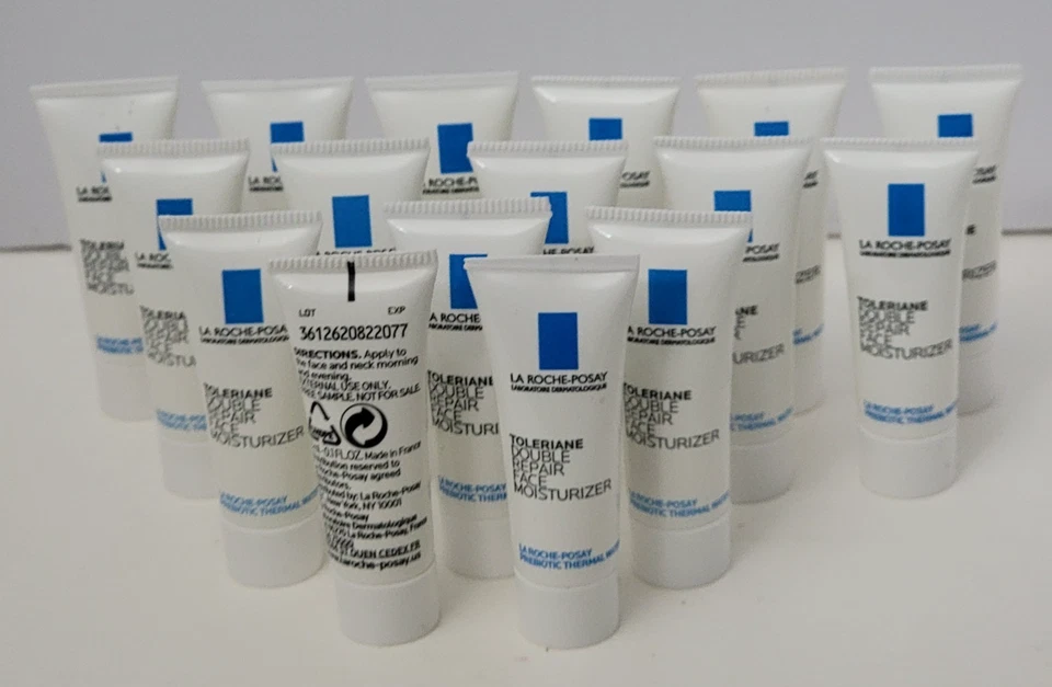 15 pk LA ROCHE-POSAY TOLERIANE Double Repair Face Moisturizer 0.1 oz / 3 ml mini - Image 2 of 2