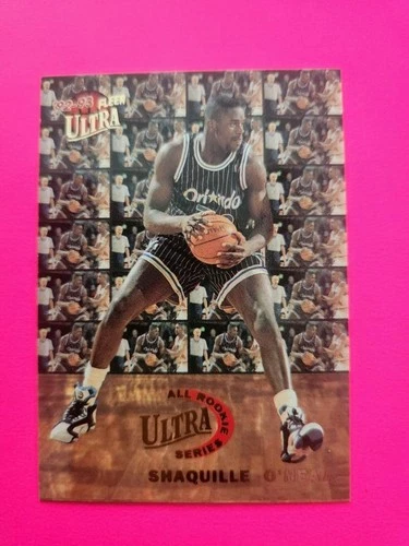 1992-93 FLEER ULTRA BASKETBALL SHAQUILLE O'NEAL ALL ROOKIE SERIES CARD #7 MAGIC