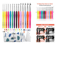 H&auml;kelnadel Set 14 St&uuml;ck, bunt