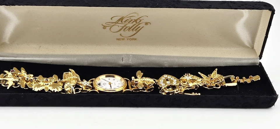 Reloj Kirks Folly K46Y Dijes Cristal Abeja-Libélula-Mariposa-Estrellas GT Foto 2 de 4