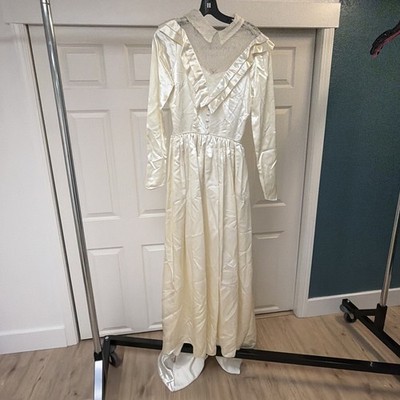 Vintage 1970s Gummy Sac Wedding Dress Size 8