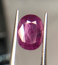 Kashmir Pakistan Pink Corundum Gemstone - 4.8...