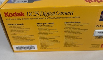 KODAK DC25 DIGITAL CAMERA NEW IN BOX SUPER RARE TO FIND NEW
