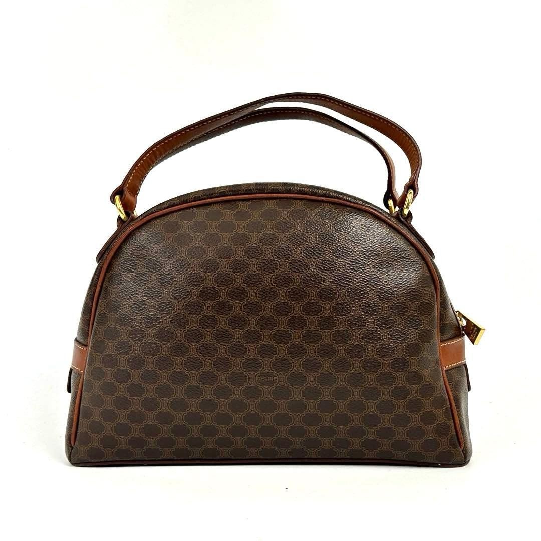 Celine Triomphe Half Moon Macadam Pattern Shoulde… - image 5