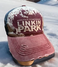 Linkin Park Minutes To Midnight Hat NEW Tour Concert Metal Red Rock
